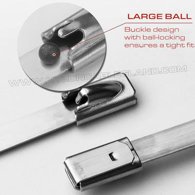 Premium Quality 316L/316/304 Stainless Steel Cable Ties 300~1000mm Length x 10mm Width (480 lbs) for Outdoor